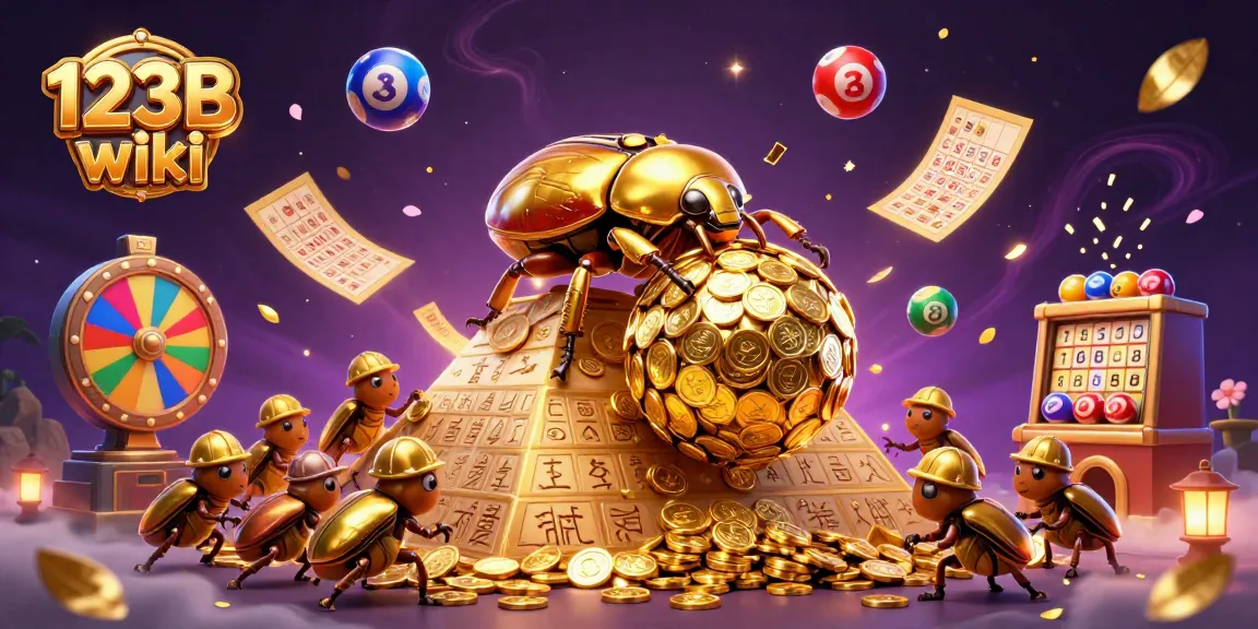 Experience the excitement of gaming with 123B wiki as golden coins and lottery balls dynamically fill the air.