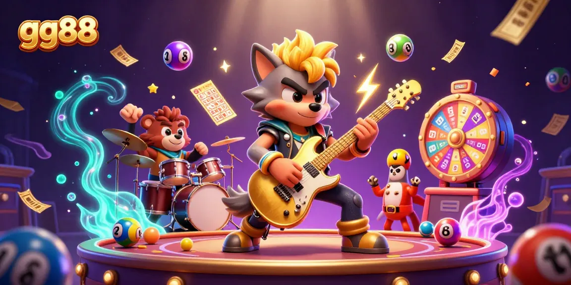Experience thrilling gg88 online gaming with energetic characters and vibrant casino elements.