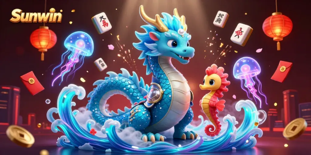 Engage in thrilling gameplay at Sunwin, featuring enchanting 3D dragon and casino elements.