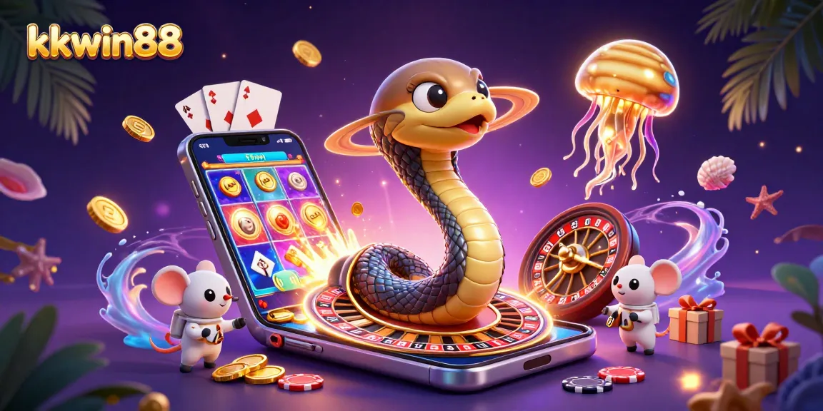 Experience thrilling bets in an engaging cosmic scene with kkwin88's unique casino theme.