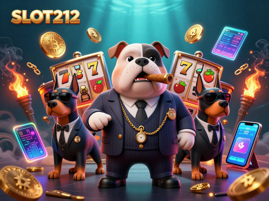 Join the excitement at SLOT212 with a mafia-themed casino adventure featuring lucky slots and crypto coins!