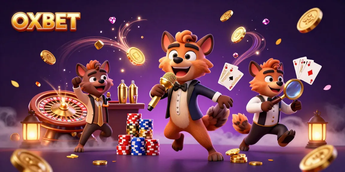 Watch OXBET's vibrant 3D hyenas run a comedy casino with sparkling gems and golden coins!