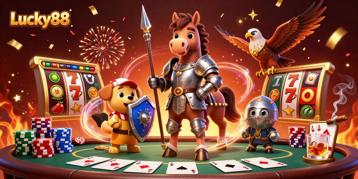 Experience thrilling action on the Lucky88 slot with stunning illustrations and engaging gameplay elements.