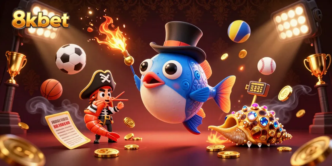 Engage with 8xbet's thrilling underwater adventure featuring a glowing anglerfish attracting golden treasures.