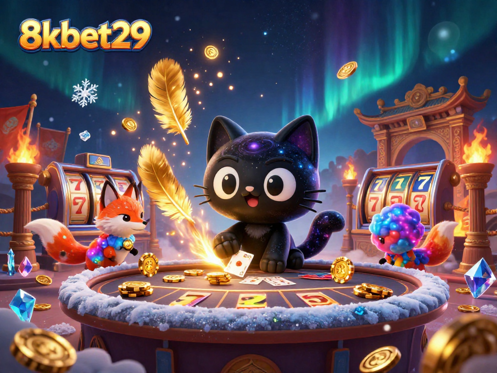 Spin the reels at 8kbet29 while a galaxy cat entices wins with cosmic charm.