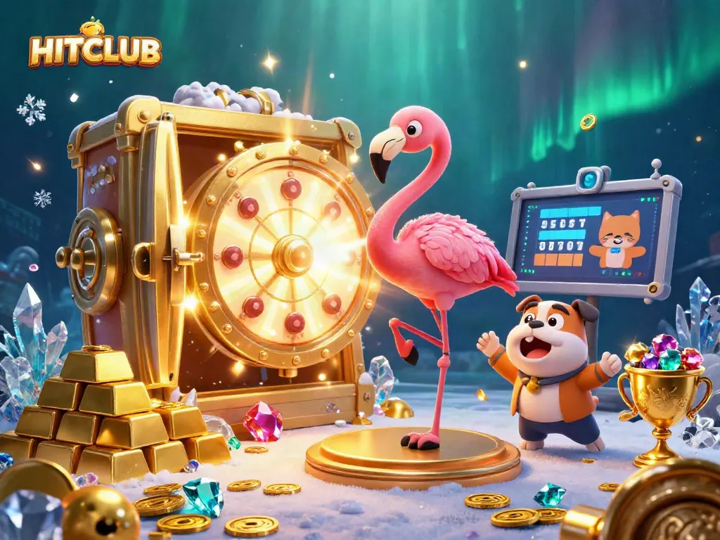 Spin to win at HITCLUB with an exciting game show scene showcasing vibrant casino elements.