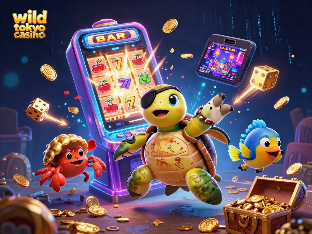 Experience winning at wild tokyo casino with vibrant characters and thrilling casino elements.