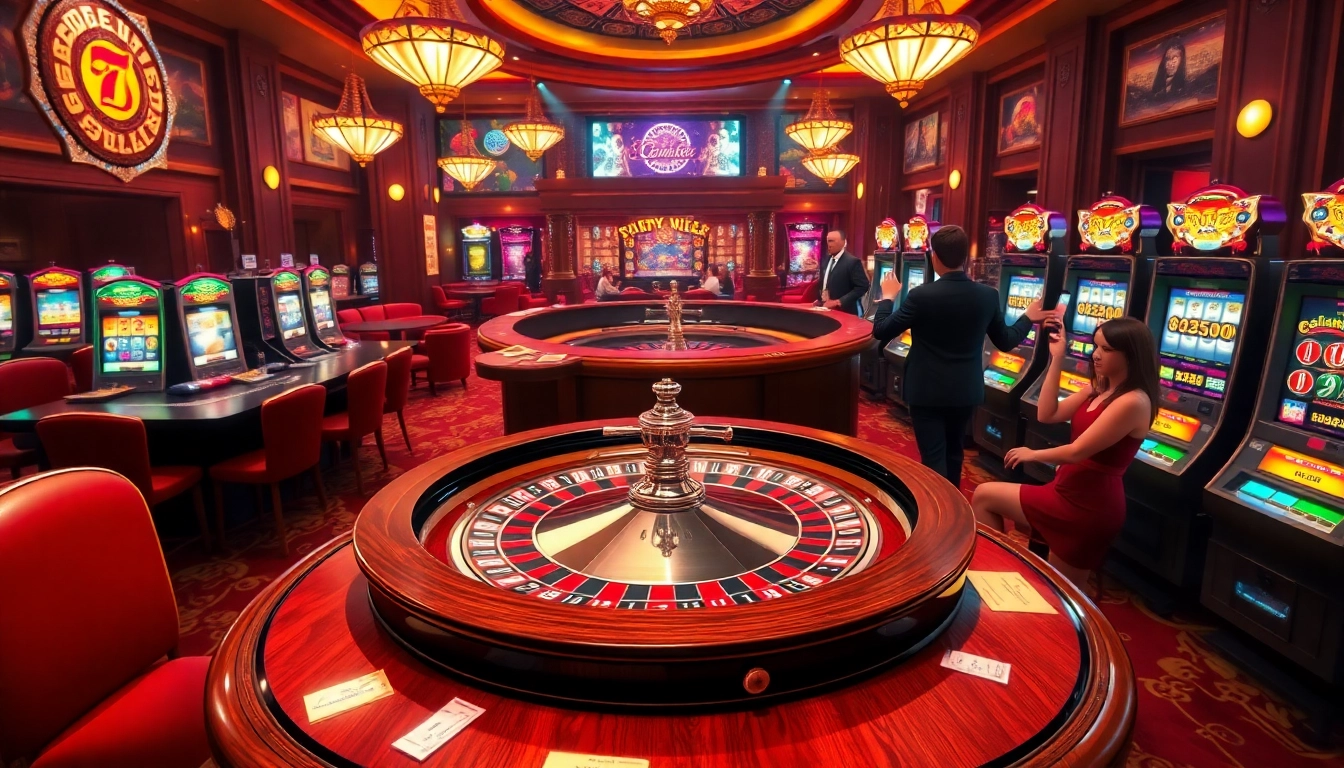 vipwin casino scene showcasing roulette wheel and excited players celebrating wins