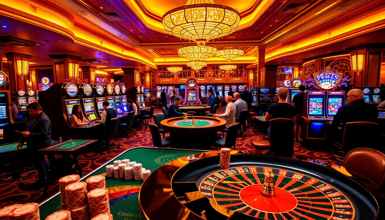 Players enjoying various games at the 789P casino, experiencing thrilling gambling action.