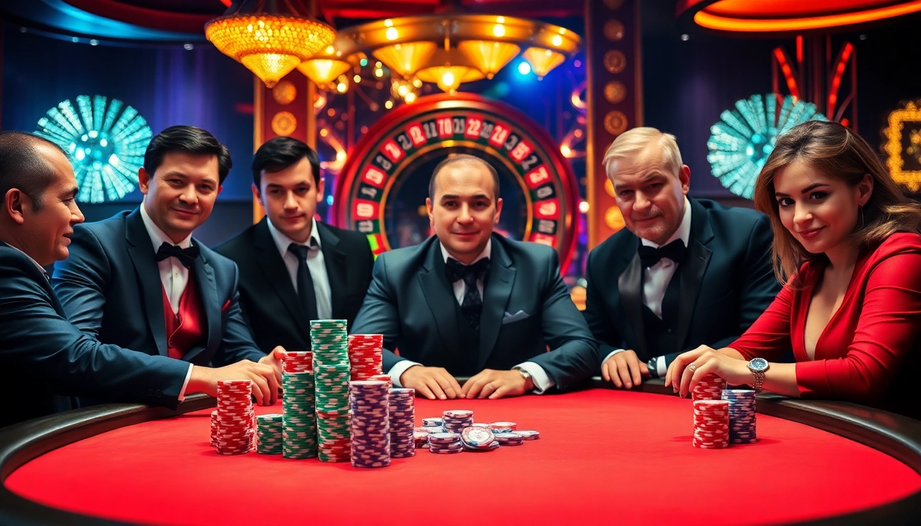 TV88 offers players a chance to win big at sophisticated poker tables with vibrant casino lights.