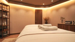 동탄출장마사지 서비스에 이상적인 마사지룸의 편안한 분위기.
