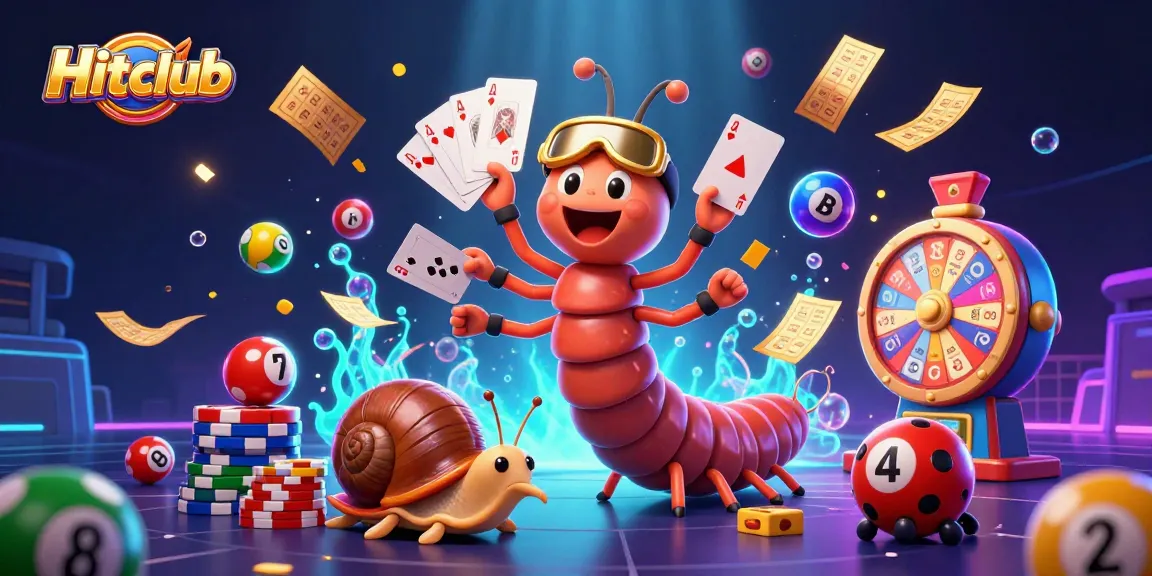 Hitclub players enjoy dynamic gaming with vibrant casino elements and a cartoon atmosphere.