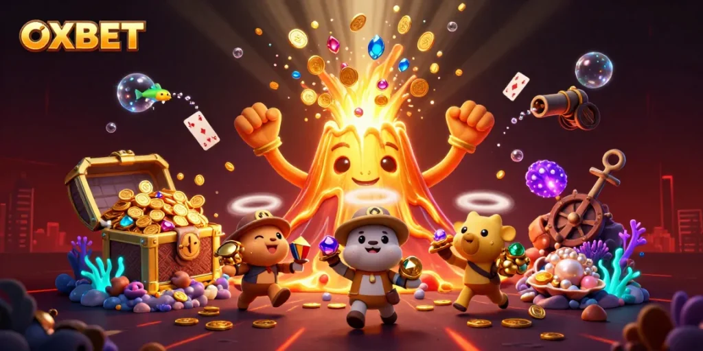 Experience thrilling wins at OXBET with vibrant casino-themed treasures and dynamic elements.