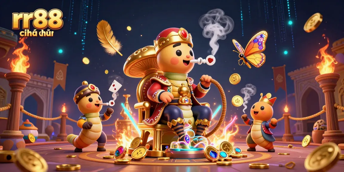 Experience thrilling gameplay at rr88 chính thức with a vibrant 3D casino scene featuring animated characters and rich gambling elements.
