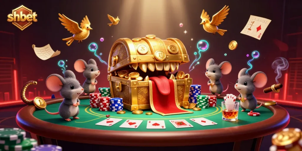 Engage in thrilling gameplay at shbet with cartoon treasure attraction and poker intensity.