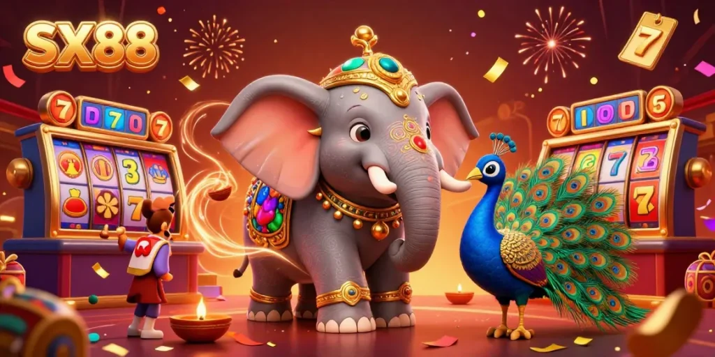 SX88 invites players to enjoy a vibrant casino experience filled with exciting game elements and festive energy.